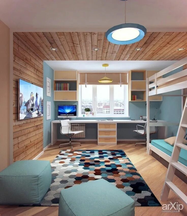 Space saving kid's room on Behance Habitacion, Habitaciones niña, Niños