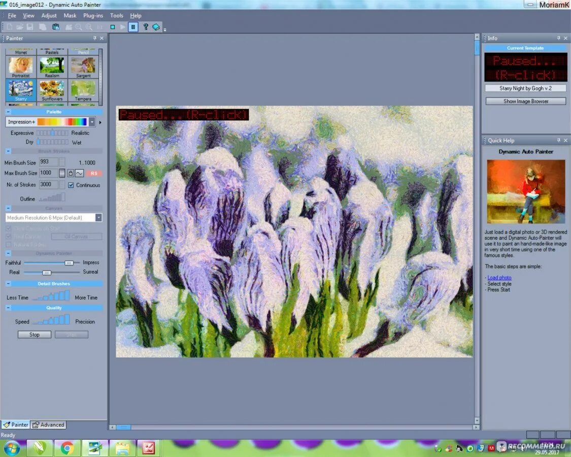 Dynamic auto painter