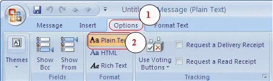 Формат plain text. Plain text.