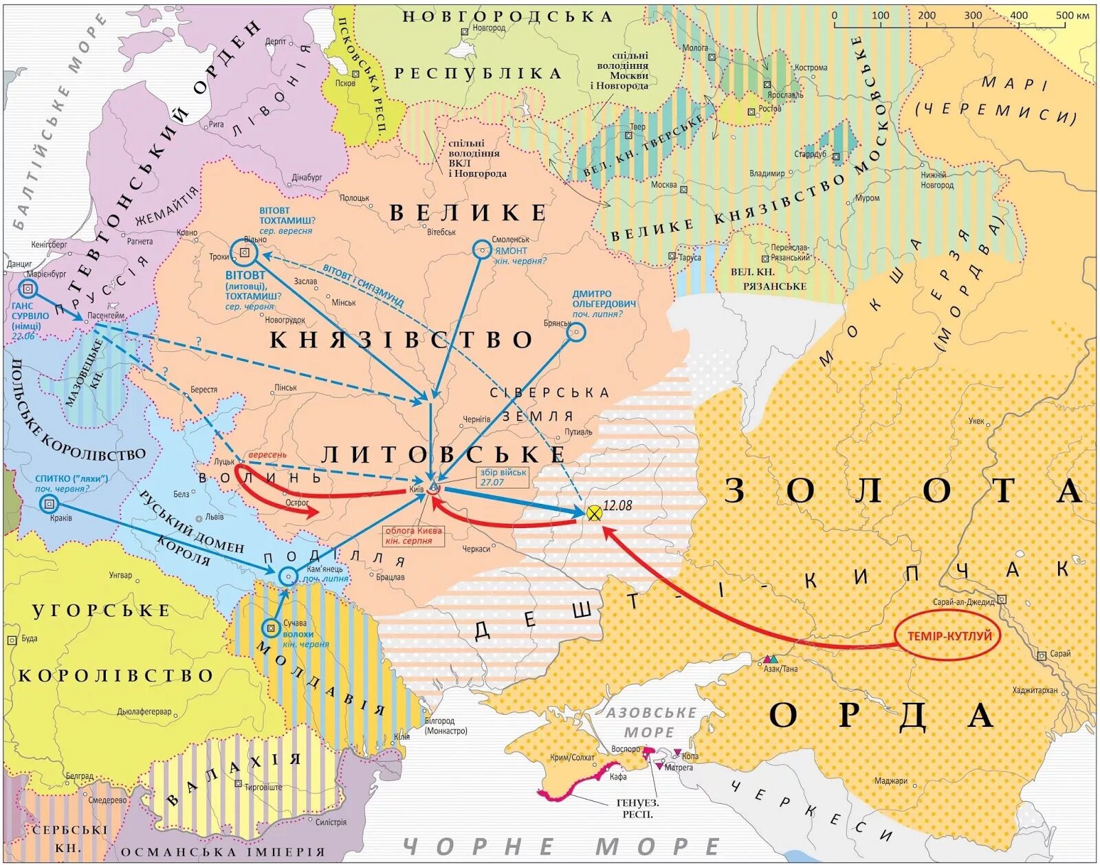 Битва на Ворскле 1399 карта. 1399 Князь Витовт. Битва на реке Ворскла карта. Сражение на реке Ворскле 1399.