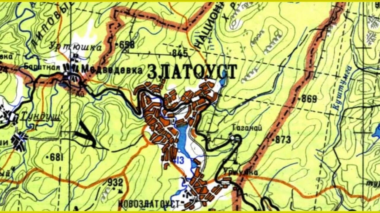 Златоуст карта области