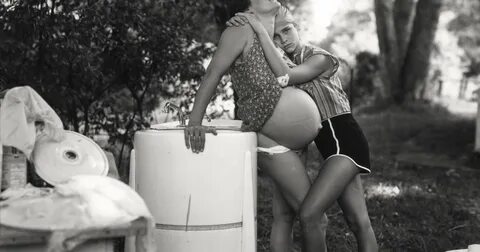 Jenny and Leslie-8 Months Pregnant Sally Mann Print: 1983-1985 Jackson Fine...