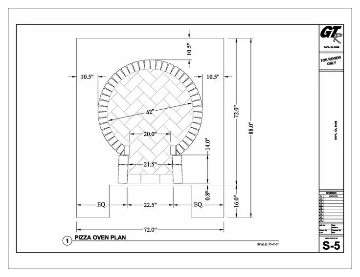 Помпейская печь своими руками, размеры, свод в разрезе Italian pizza oven, Pizza