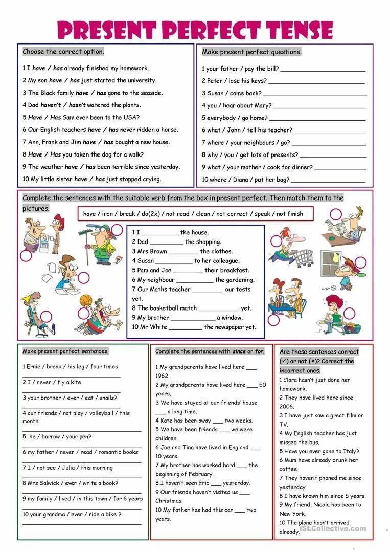 Present perfect в английском языке Worksheets. Worksheets for children English present perfect Tense. Present perfect Sheets. Present perfect Tense Worksheets for Kids. Elementary упражнения