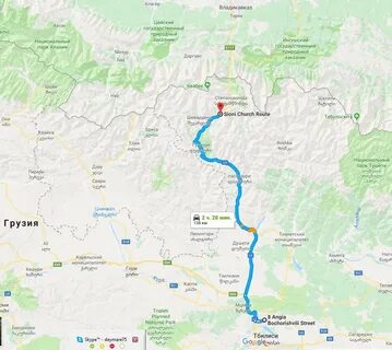 Карта маршрутов владикавказ