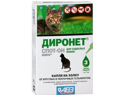 Капли от клещей на холку для кошек