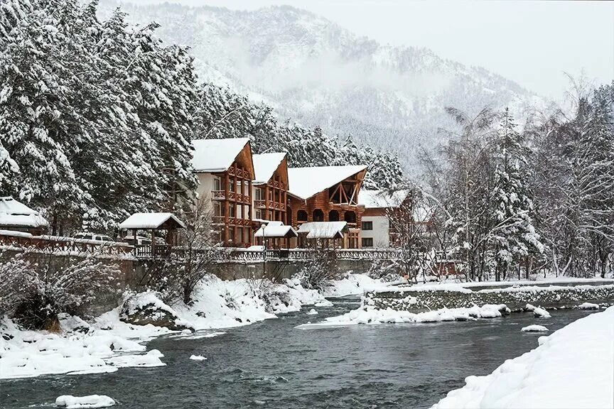 Марьин остров горный алтай фото Панорама: Марьин Остров, санаторий, Уожанская ул., 58А, село Чемал Яндекс Карт