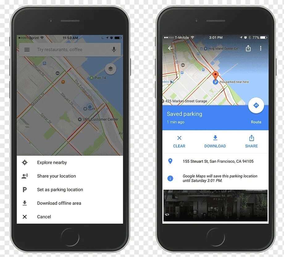 Google mobile maps. Google mobile maps