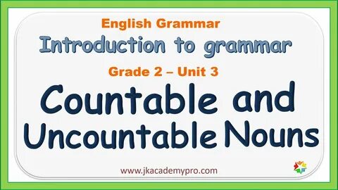 Countable and uncountable 9 grade