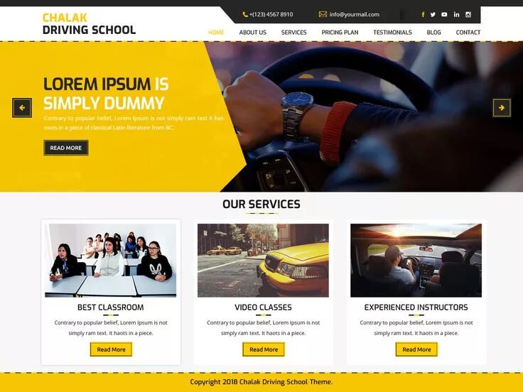 Drive theme. Education wordpress theme.