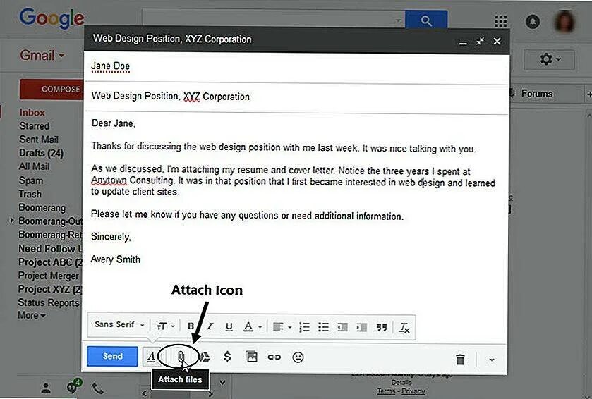 Mail cv