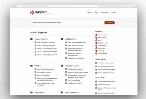 Article categories
