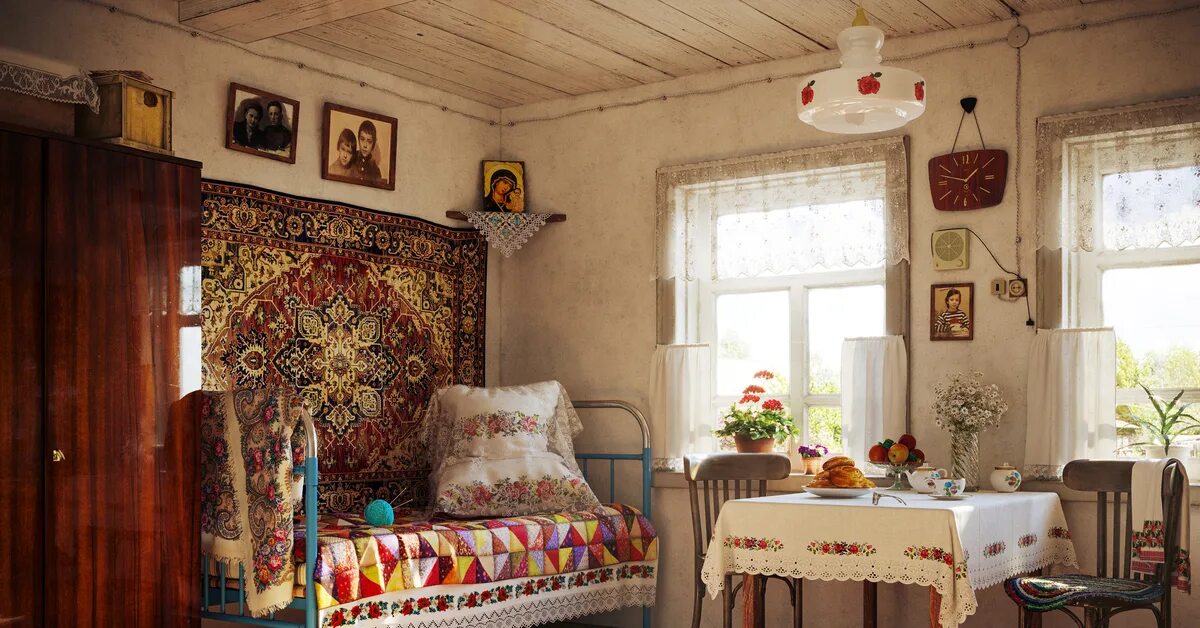 Дом бабушки в деревне. Дом бабушки в деревне