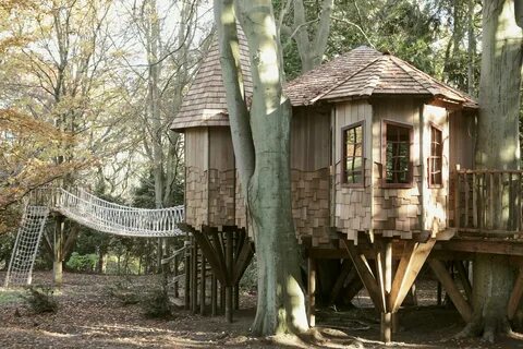 Lin in her tree house