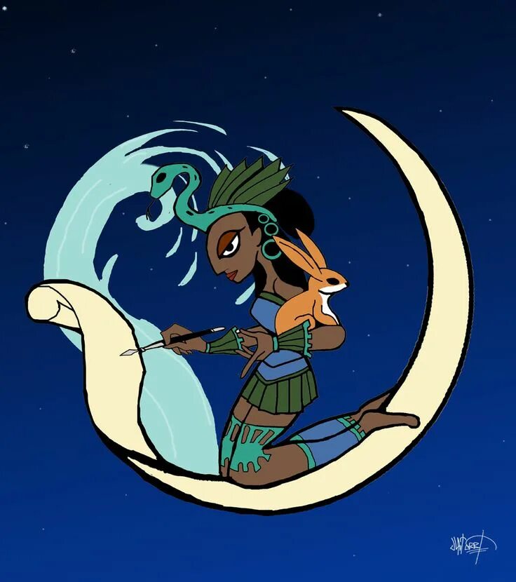 Май муна. Богиня Икшель Луны Майя. Икс чель богиня Майя. Богиня Луны Мексика. Богиня Луны арт.