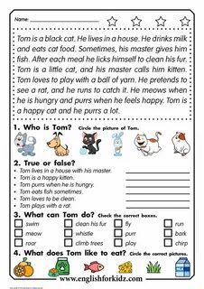 Reading task true false