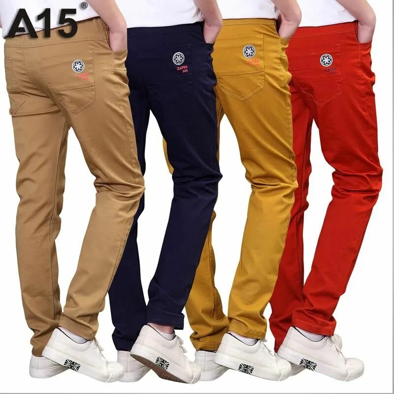 Цветные джинсы для мальчиков. Модные подростковые брюки. Яркие мужские брюки. Цветные джинсы мужские.