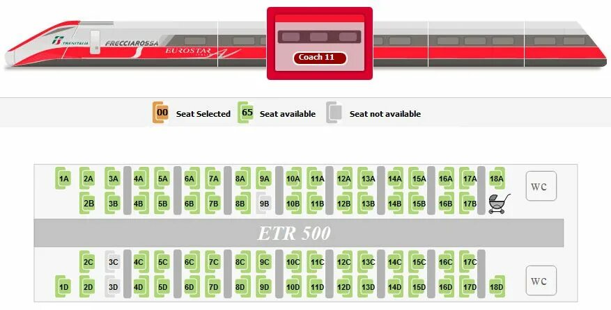 Как выбрать места по ходу движения поезда. Frecciarossa 1000 схема вагона. Поезд Тбилиси Батуми схема вагона. Сапсан 1 вагон схема. Сапсан 10 вагон схема.