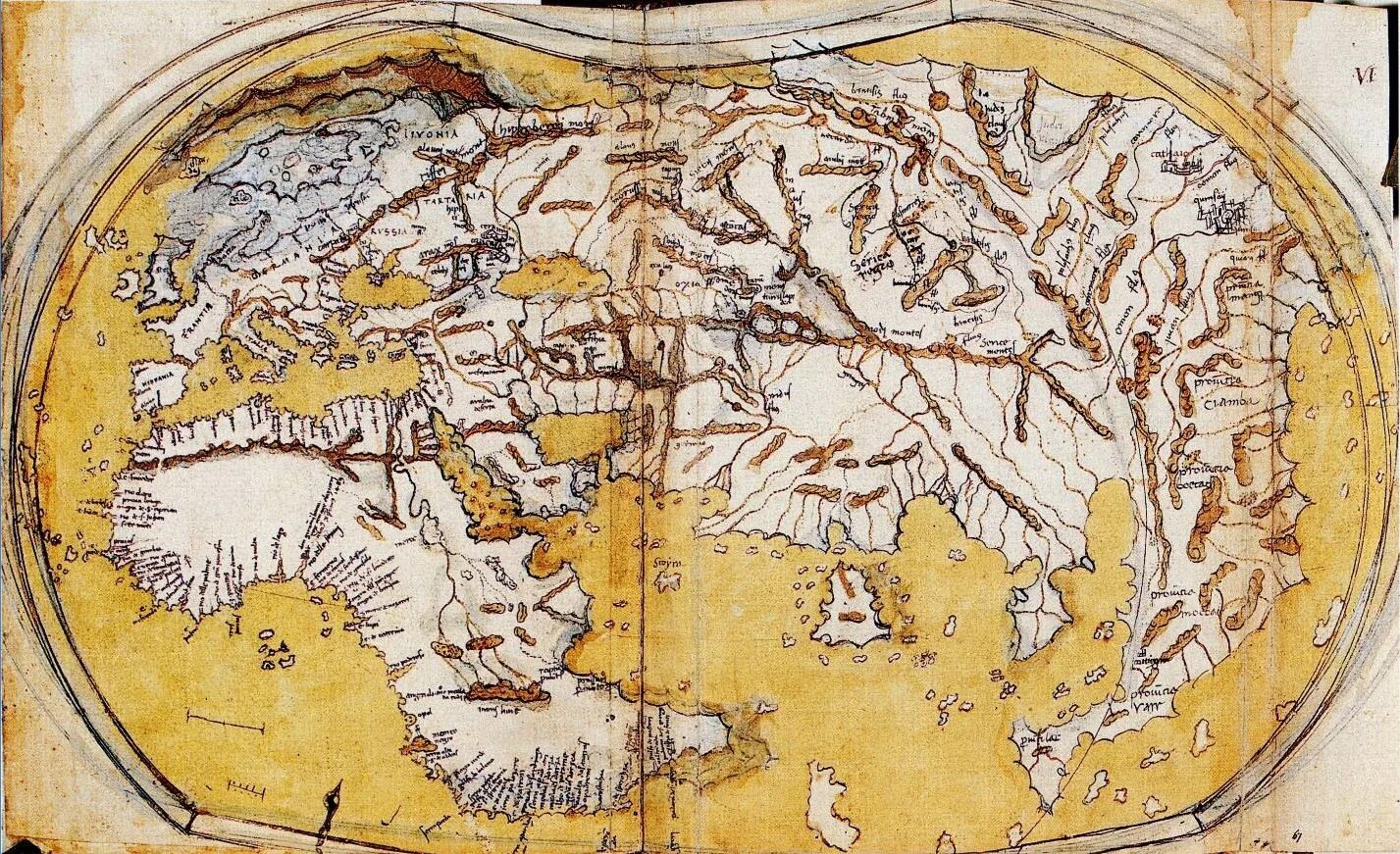 Карта Колумба 1492.