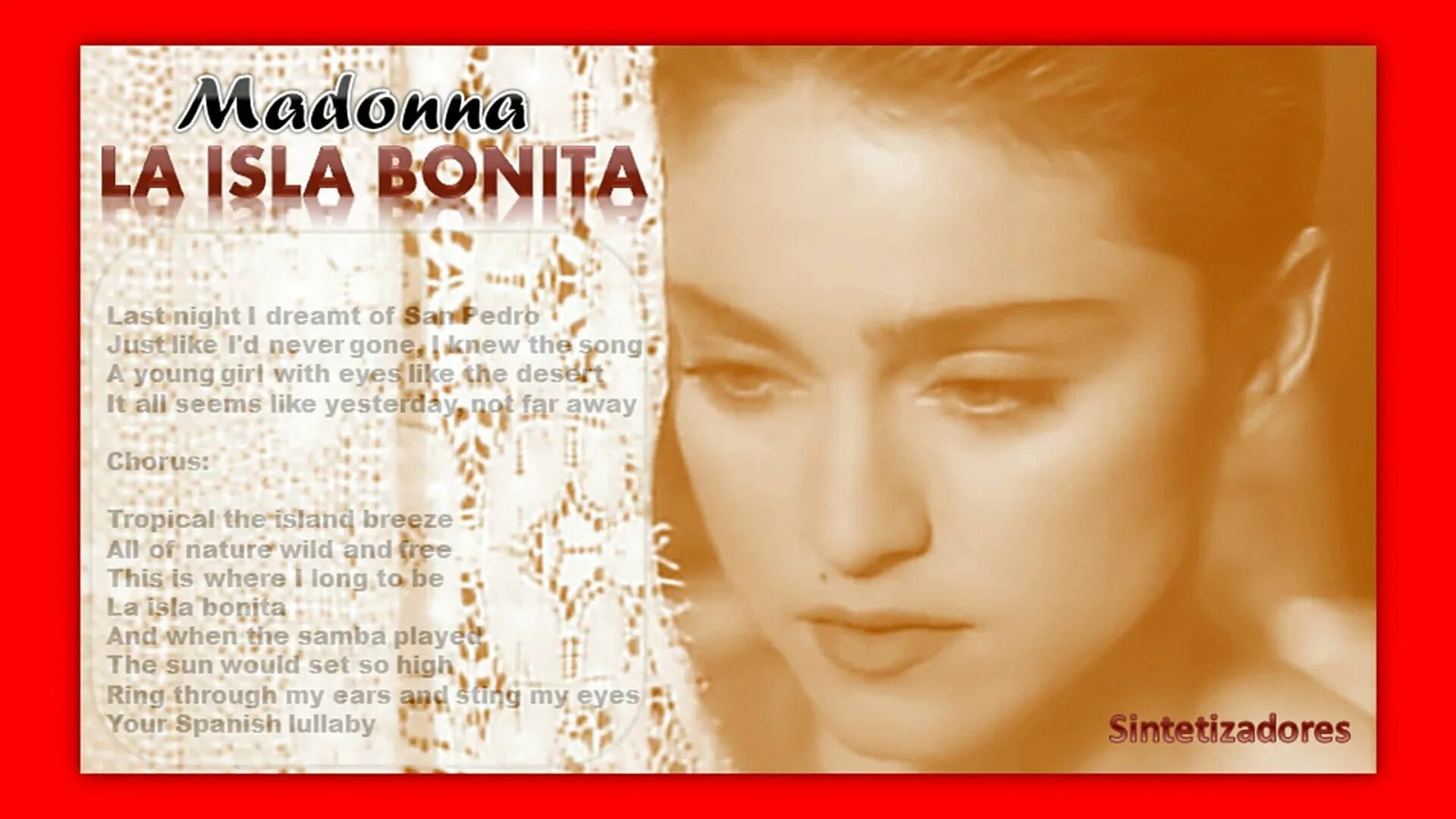 Ла Исла Бонита. Мадонна la Isla Bonita. Мадонна ла Исла Бонита перевод. La Isla Bonita текст.