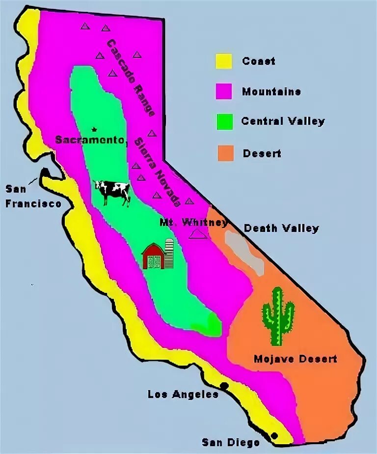 Coast range. California region. carpenteria california region. california_map.png. central coast pa program.