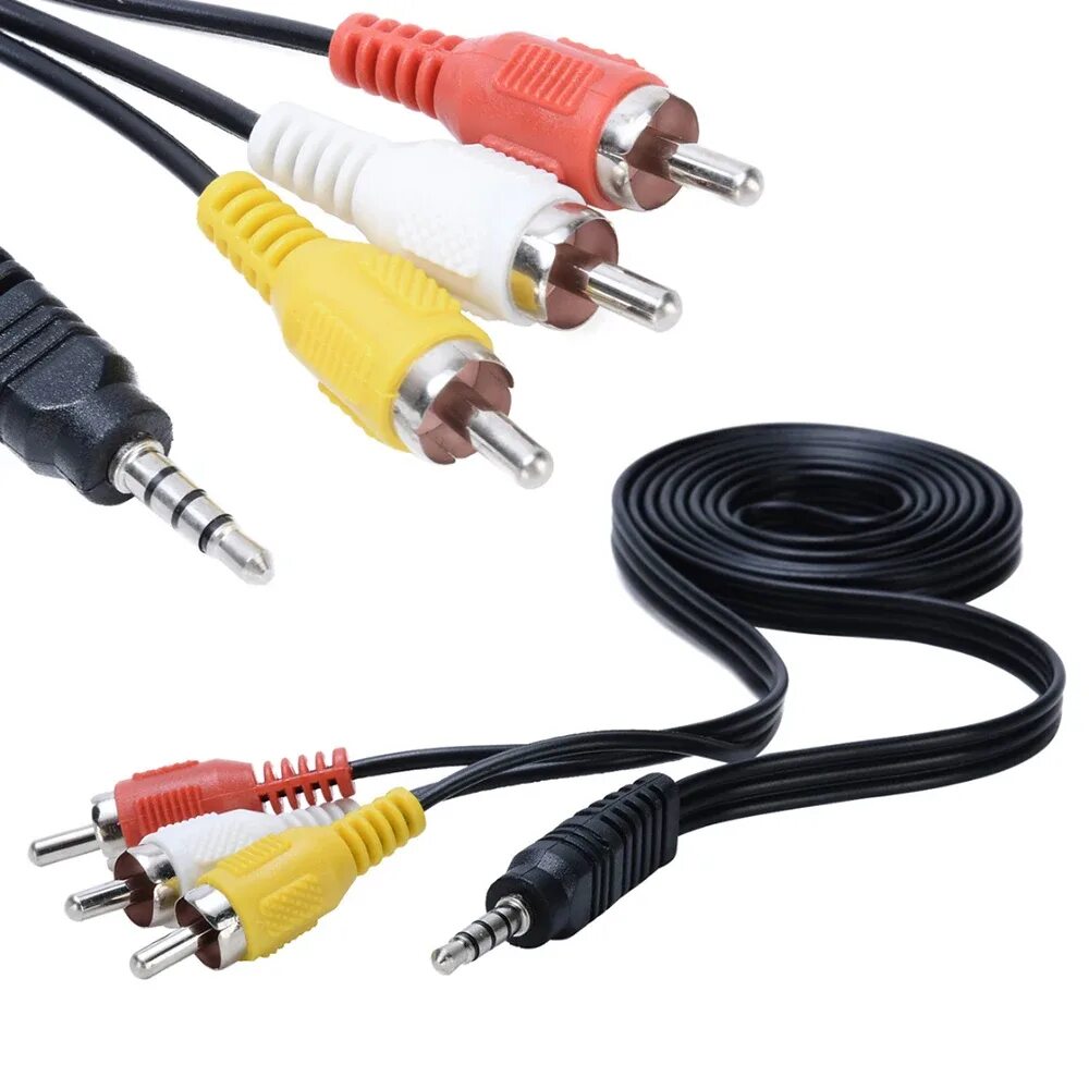 Кабель jack 3. Кабель аудио atcom at1009. 0 (4pin + rca). 5. 5.