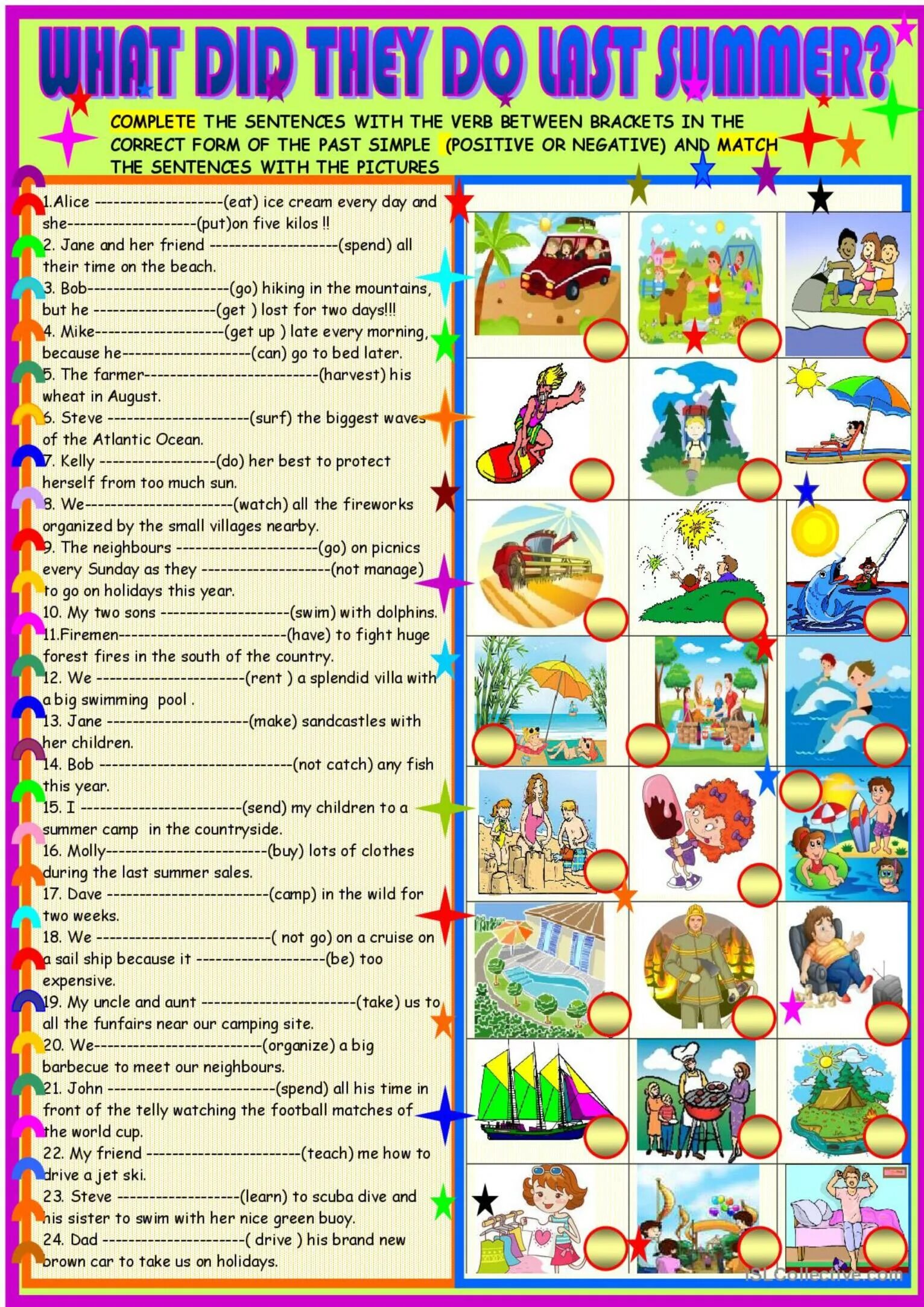 Лето Worksheets. Activities on Holidays примеры. ESL Worksheets Holidays. Summer activities for Kids English. What did you do this summer