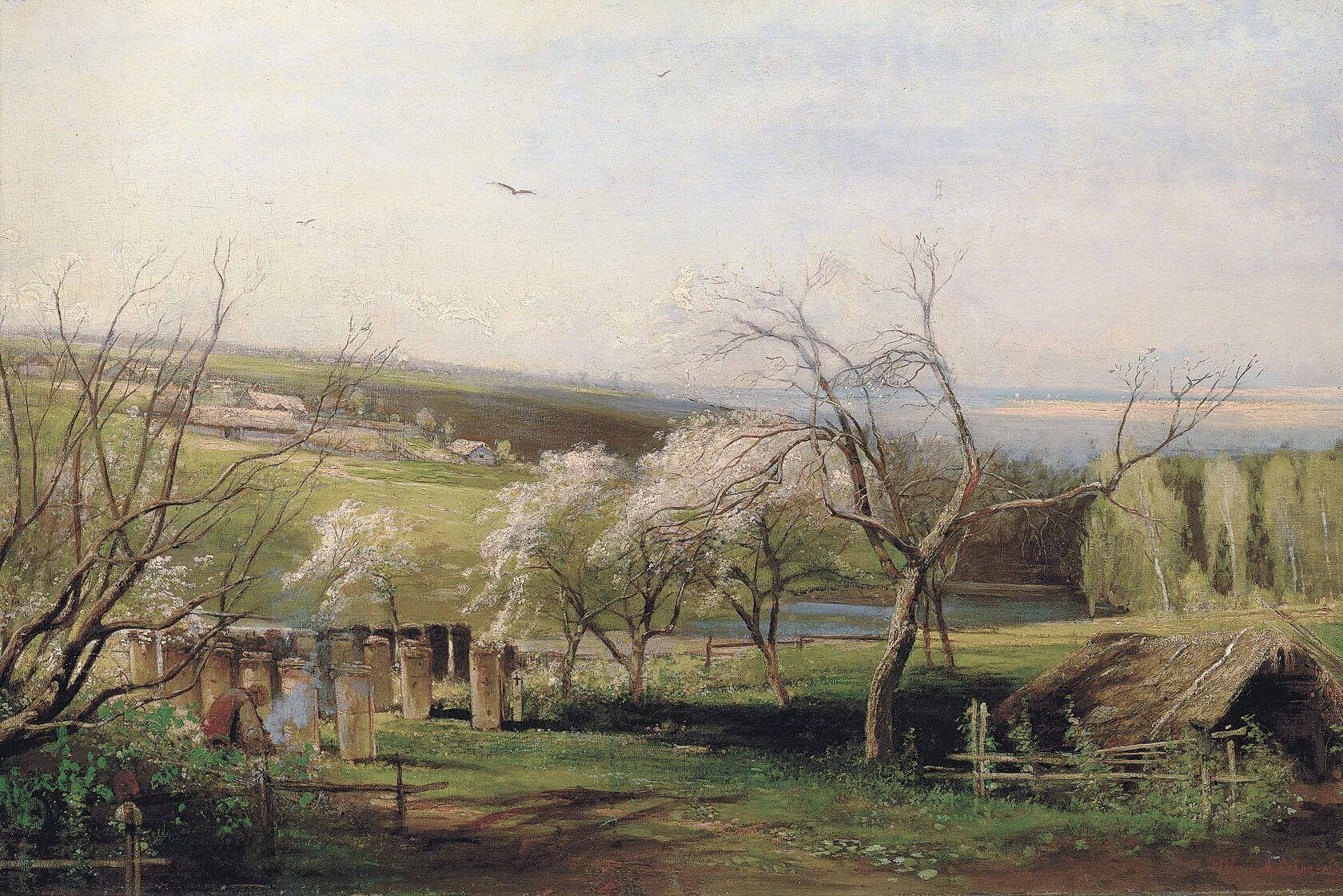 Саврасов деревня. Алексей кондратьевич саврасов сельский вид 1867. алексей кондратьевич саврасов сельский вид. картина саврасова сельский вид. алексей саврасов печерский монастырь близ нижнего новгорода.