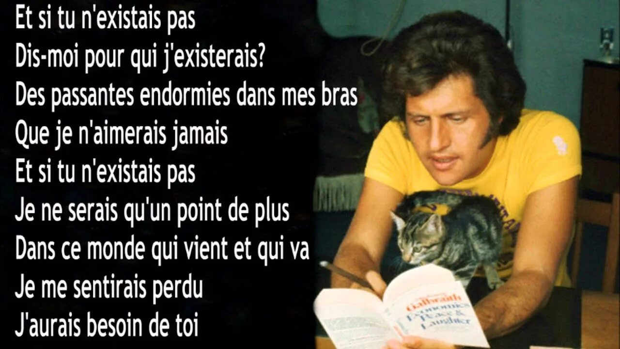 Джо дассен если не было текст. Джо Дассен. Et si tu n'existais pas - Joe Dassin (Джо Дассен. Joe Dassin et si tu n'existais pas текст. Et si tu nexistais pas Lyrics.