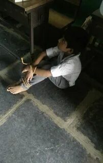 Tied boy