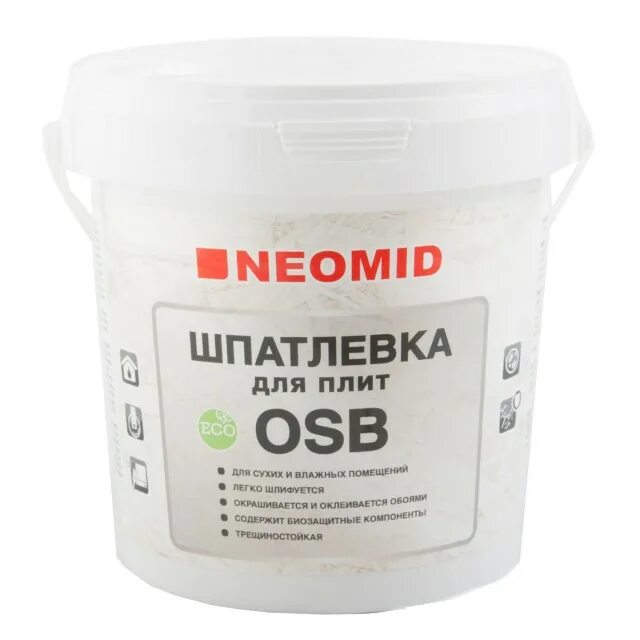 Neomid для плит osb. Неомид шпатлевка для плит OSB, 1,3 кг. Шпатлевка для ОСБ Неомид. Шпатлевка для OSB NEOMID 1,3 кг.