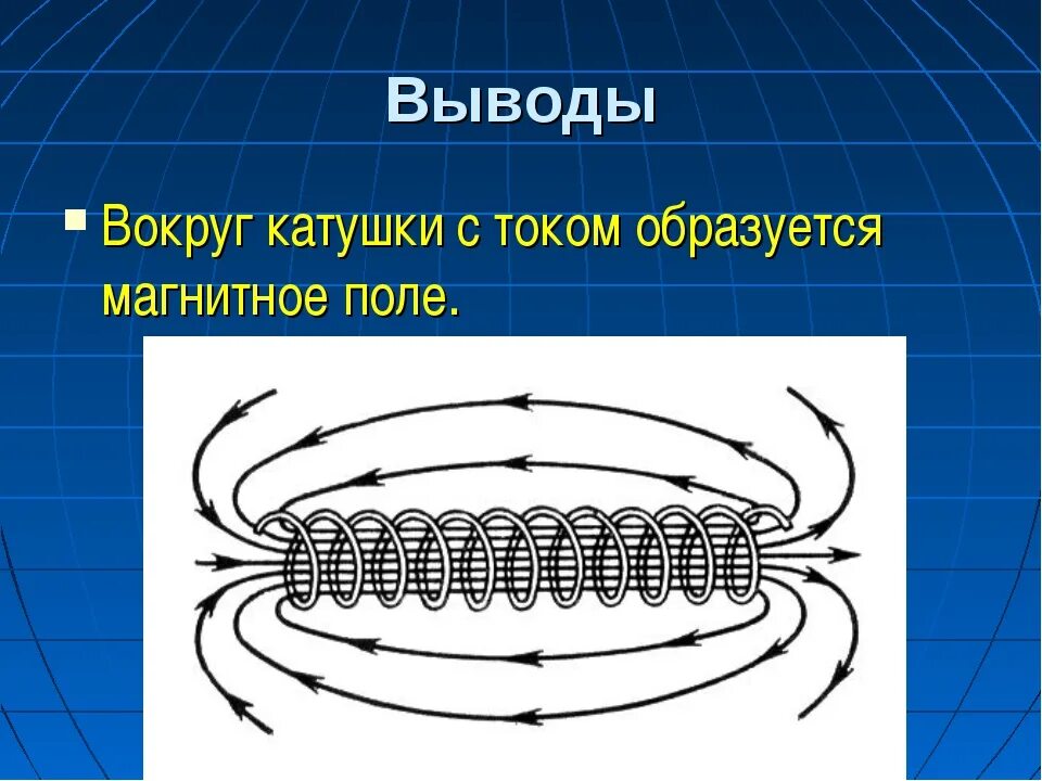 Магнитное поле катушки с током определение. Магнитное поле катушки. Магнитное поле катушки с током. Вокруг катушки с током. Магнитное поле катушки с током электромагниты.