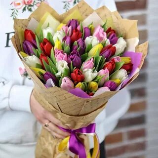 Тюльпаны 25 штук букет