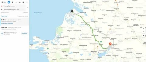 Воронежская краснодарский край на карте