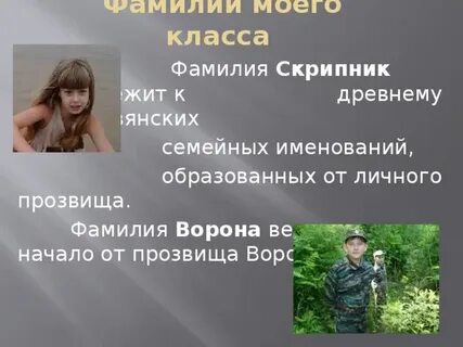 Фамилия ворона происхождение