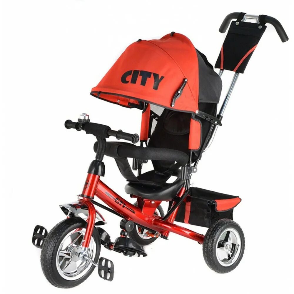 Велосипеды с родительской ручкой от года. Велосипед Trike City jd7rs, красный. Велосипед City 3-х колесный. Велосипед 3-х колесный Formula 3, с ручкой управления, красный. City Ride велосипед детский трехколесный.