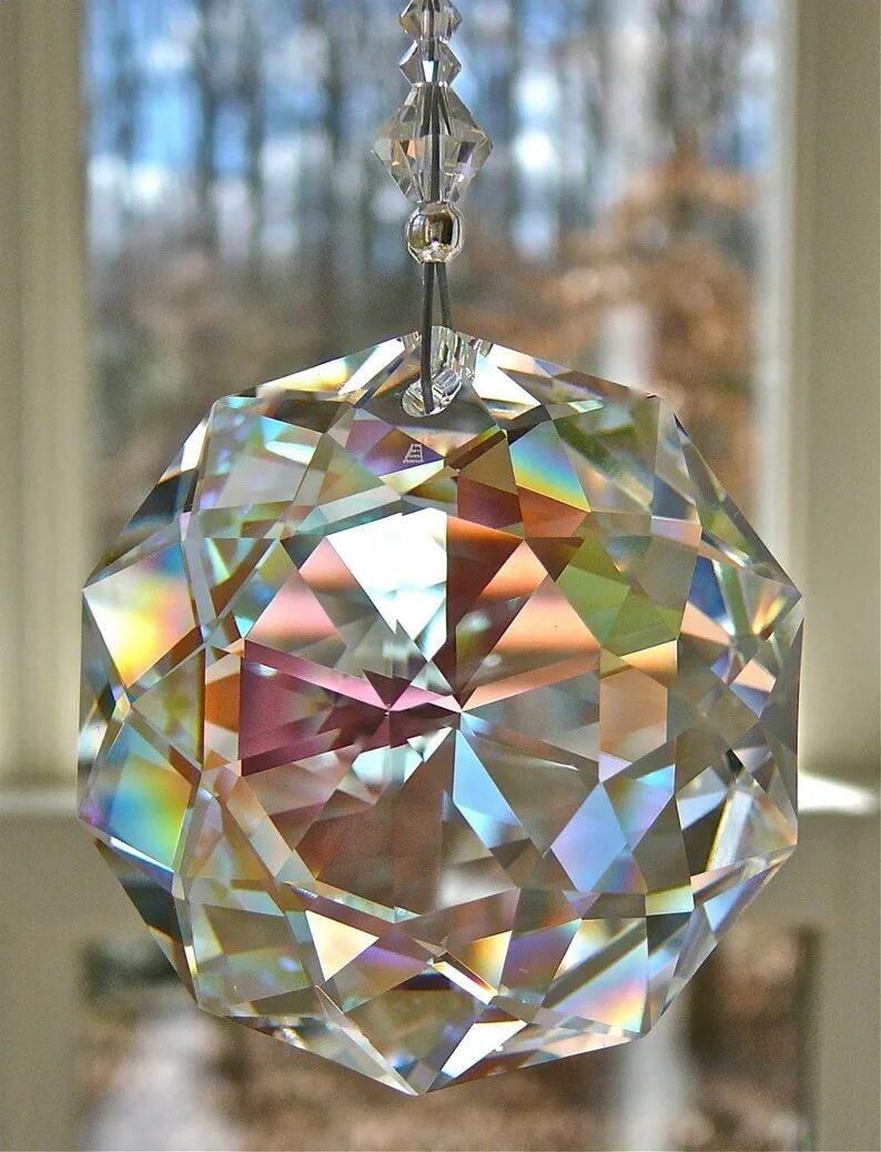 Crystal Aurora Borealis Swarovski. Crystal Suncatcher. Люстры с цветным хрусталем Сваровски.