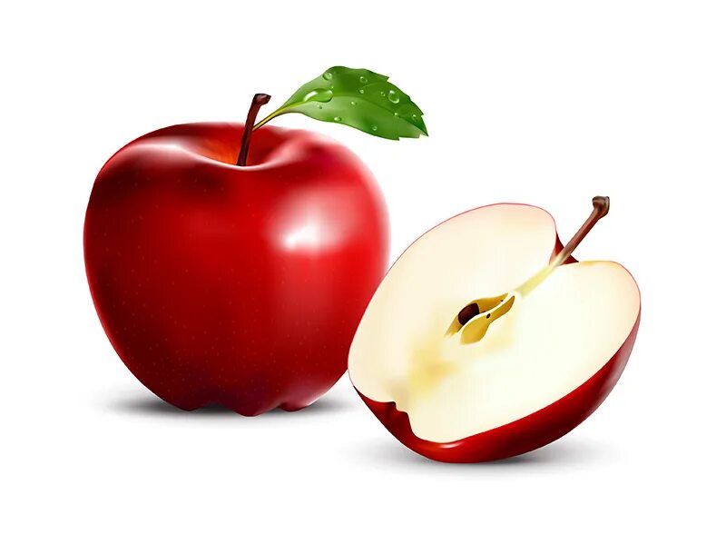 The apple am little. Яблоки красные. Яблоко вектор. Красное яблоко вектор. Половинка яблока.
