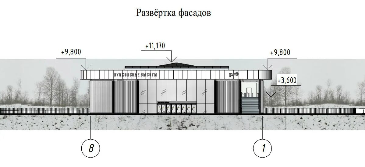 Каток пулковские высоты. ЖД станция Пулковские высоты. ТПУ Пулковские высоты. Согласование архитектурного облика здания. Защита Пулковских высот.