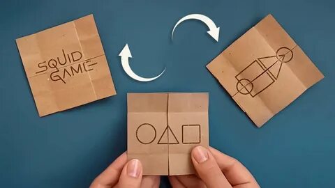 Игра кальмара из бумаги