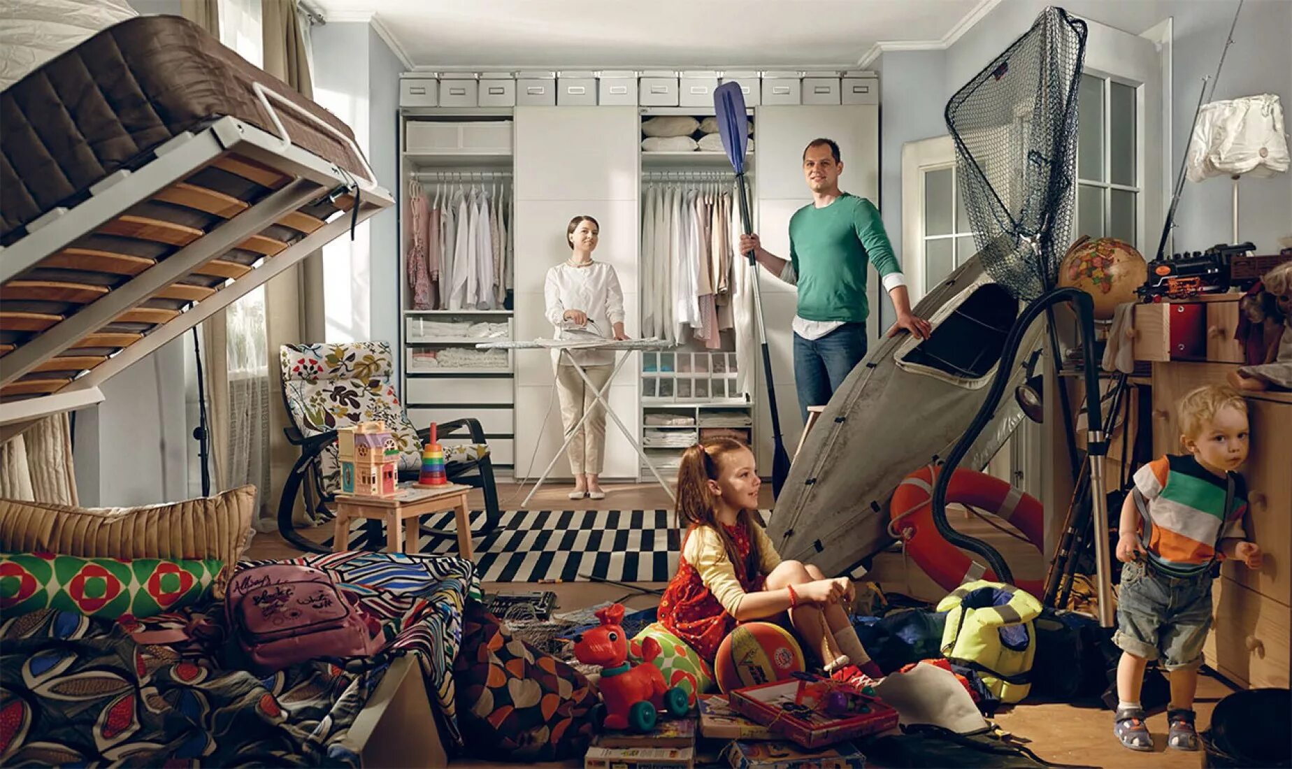 Квартира для большой семьи. Дети в квартире. Необычные квартиры. Семья и быт.