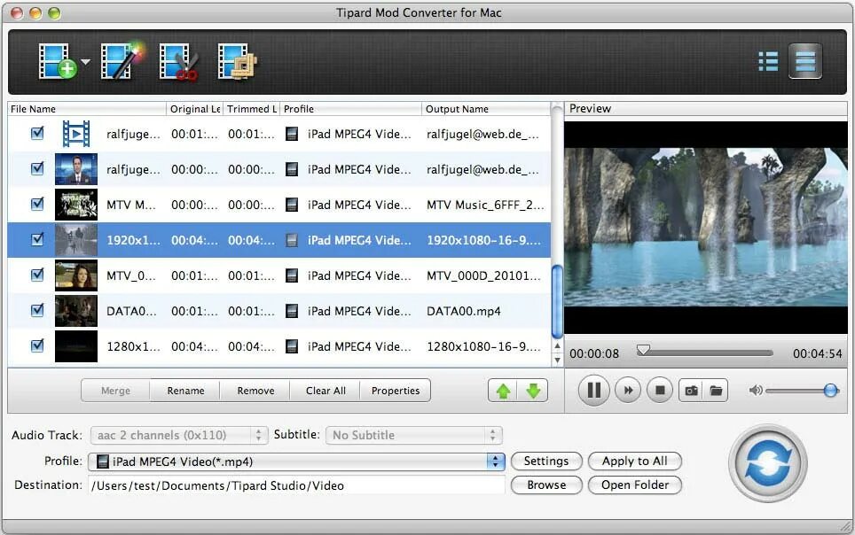 Конвертер видео для Mac. Конвертер мод. Tipard Video Converter. Тестирование avi в mp4 конвертер. Конвертация мода