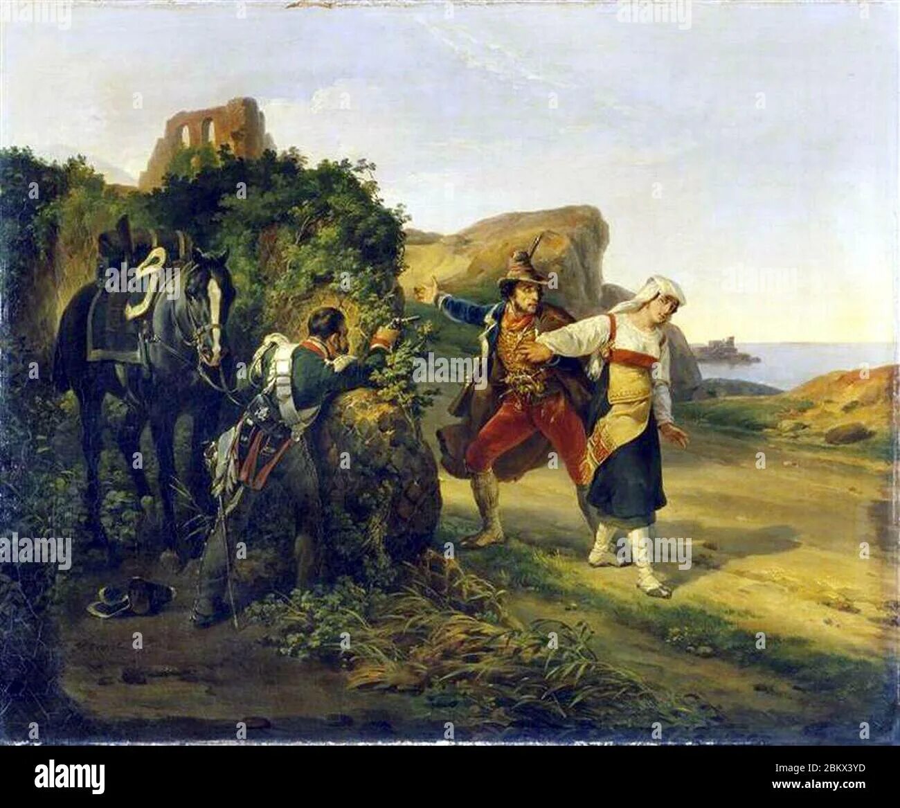 Орас Верне художник. Орас Верне Наполеон. Emile Jean Horace Vernet картины. Нападение разбойников