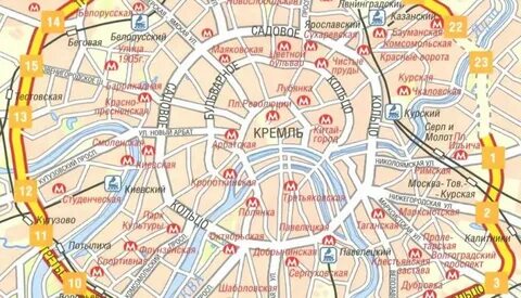 Отели москвы на карте города