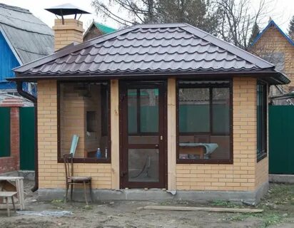 Беседка 5 5 из кирпича