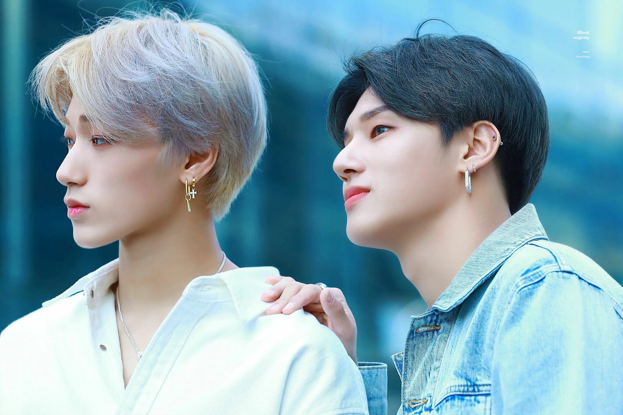 Усаны ATEEZ. Сан и уён ATEEZ. ATEEZ San and Wooyoung. ATEEZ уен и Сан.