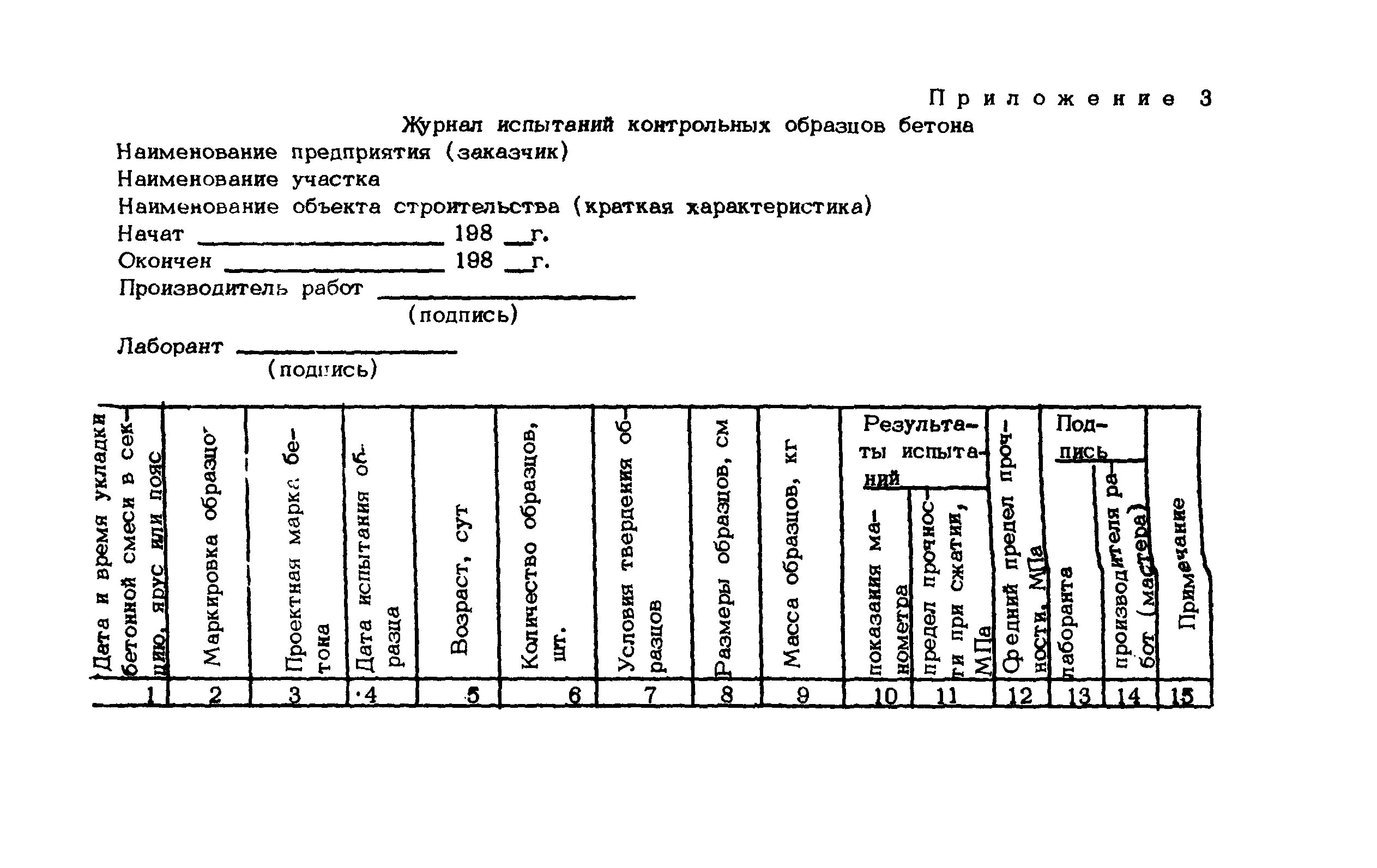 Журнал испытаний образцов. Журнал испытания контрольных образцов. Журнал испытания образцов бетона. Журнал испытания контрольных образцов бетона пример заполнения ф-26. Форма журнала испытания контрольных образцов бетона.