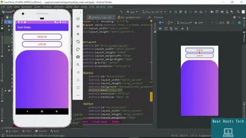 Как сделать кнопки в android studio