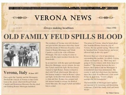 The newspaper come