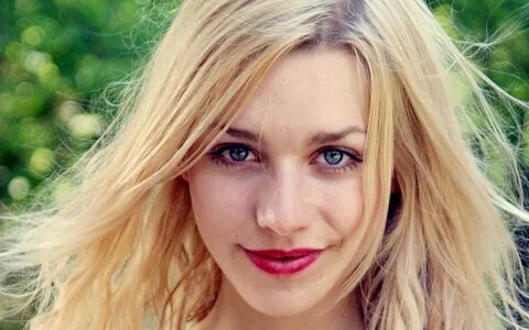 Blonde blue eyed girl